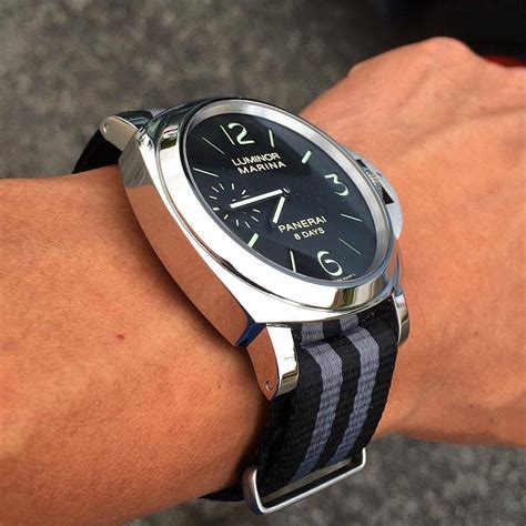 panerai radiomir on nato strap|authentic Panerai straps.